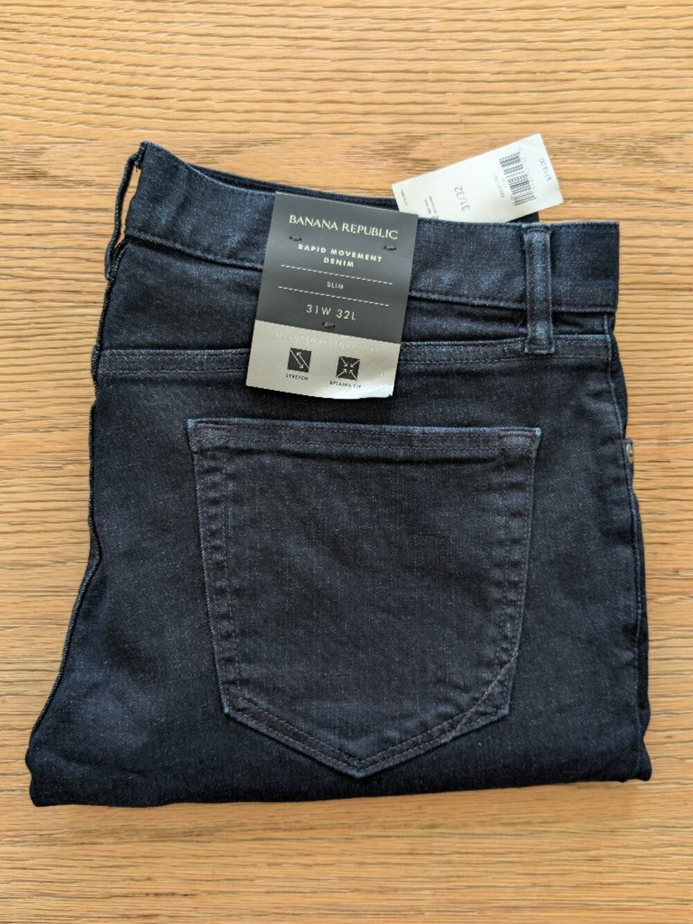 Banana Republic Rapid Movement denim jeans - dark wash - 31x32 - new with tags